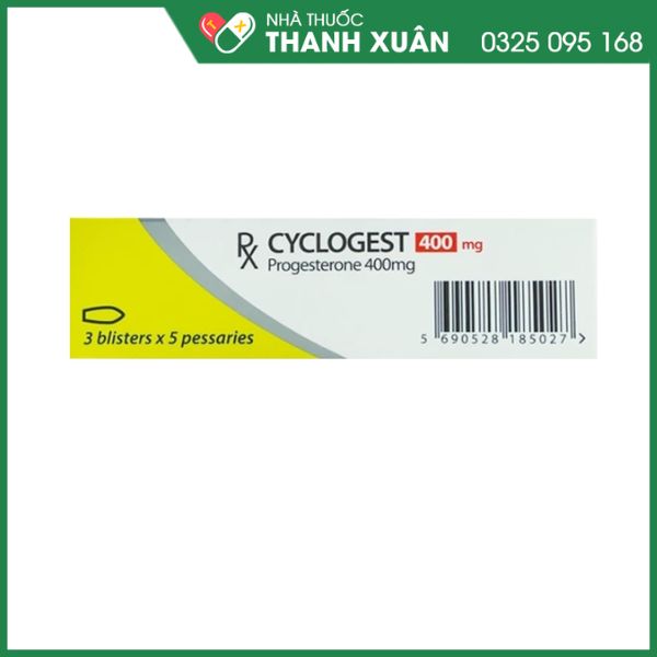 Cyclogest 400mg điều trị triệu chứng tiền kinh